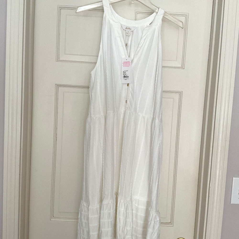 NWT Lilly Pulitzer White Cotton Dress